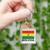 Bolivia  vlag sleutelhanger (Hand)