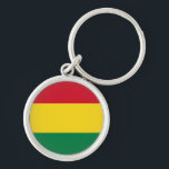 Bolivia Vlag Sleutelhanger<br><div class="desc">Bolivia Vlag Sleutelhanger. Llavero con la bandera de Bolivia.</div>