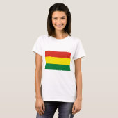 Bolivia vlag t-shirt (Voorkant volledig)