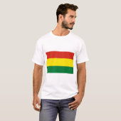 Bolivia vlag t-shirt (Voorkant volledig)