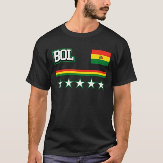 Bolivia vlag t-shirt (Voorkant)