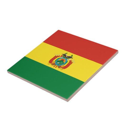 Bolivia vlag tegeltje (Zijkant)