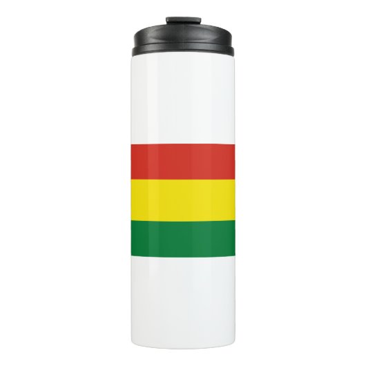 Bolivia vlag thermosbeker (Voorkant)
