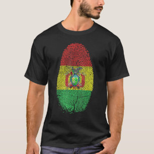 Bolivia vlagvingerafdruk staat in mijn DNA voor Bo T-shirt