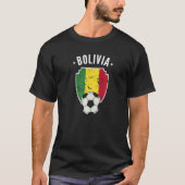 Bolivia Voetbal Bolivia Vlag Football Boliviaanse  T-shirt (Voorkant)