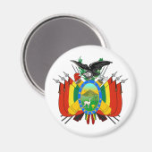 Bolivia Wapenmagneet Magneet (Voorkant / Achterkant)