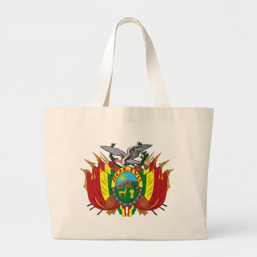 Bolivia Wapenmunt Canvas tas (Voorkant)