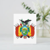 Bolivia wapenschild BO Briefkaart (Staand voorkant)