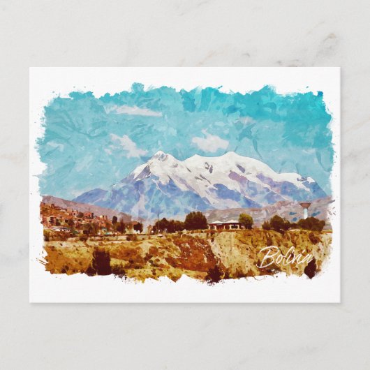 Bolivia Zuid-Amerika Landschap Briefkaart (Voorkant)