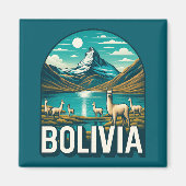 Bolivia Zuid-Amerika Magneet (Voorkant)