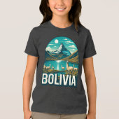 Bolivia Zuid-Amerika Tri-Blend Shirt (Voorkant)