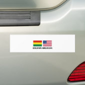 Boliviaans Amerikaans Bumpersticker (Op auto)