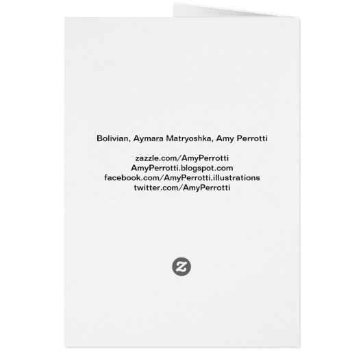 Boliviaans, Aymara Matryoshka (Achterkant)