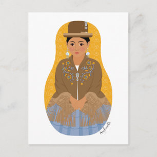 Boliviaans, Aymara Matryoshka Briefkaart