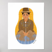Boliviaans, Aymara Matryoshka Poster (Voorkant)