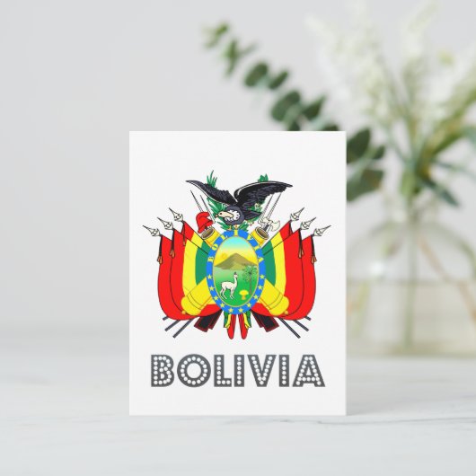 Boliviaans Emblem Briefkaart (Staand voorkant)