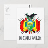 Boliviaans Emblem Briefkaart (Voorkant / Achterkant)