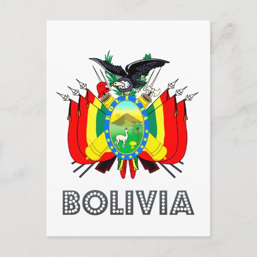 Boliviaans Emblem Briefkaart (Voorkant)