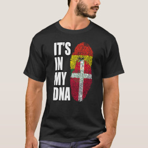 Boliviaans en Deens erfgoed op het gebied van DNA- T-shirt