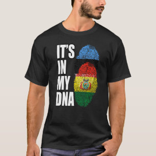 Boliviaans en Ests Mix DNA-vlaggenerfgoed T-shirt
