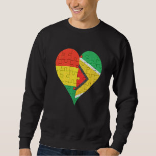Boliviaans - Guyanese vlag Heart Trui