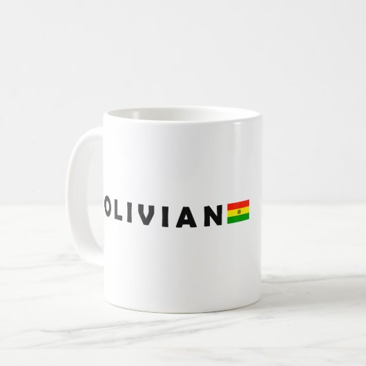 Boliviaans, ik hou van Bolivia Koffiemok (Voorkant links)