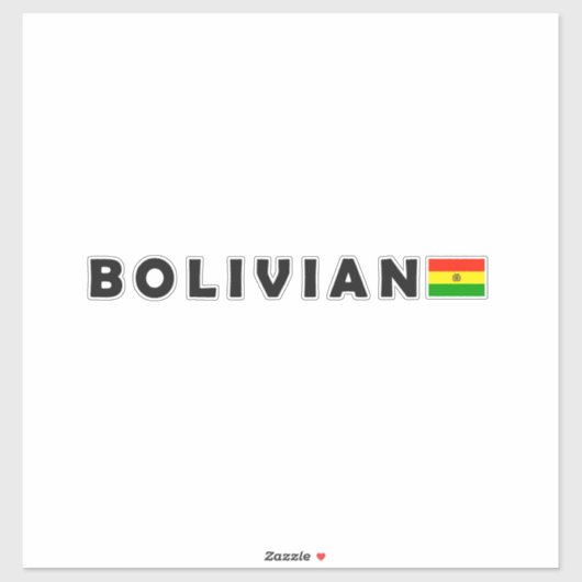 Boliviaans, ik hou van Bolivia Sticker (Vel)