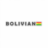 Boliviaans, ik hou van Bolivia Sticker (Voorkant)
