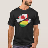 Boliviaanse Canadese handpalen met geroosterde rot T-shirt (Voorkant)