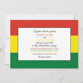 Boliviaanse vlag, Bolivia bruiloft Kaart (Voorkant)