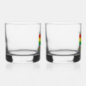 Boliviaanse vlag Bolivia Groene Personalisatie Whisky Glas (Rechts)