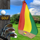 Boliviaanse vlag en Bolivia monogrammen / golfhand Golfhanddoek