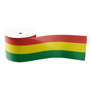 Boliviaanse vlag en Bolivia reizen, vakantie/sport Grosgrain Lint