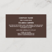 Boliviaanse vlag en wapenschild, vlag van Bolivia Visitekaartje (Achterkant)