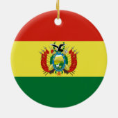 Boliviaanse vlag keramisch ornament (Achterkant)