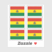 Boliviaanse vlag sticker (Vel)