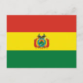 Boliviaanse vlag, vlag van Bolivia Briefkaart (Voorkant)