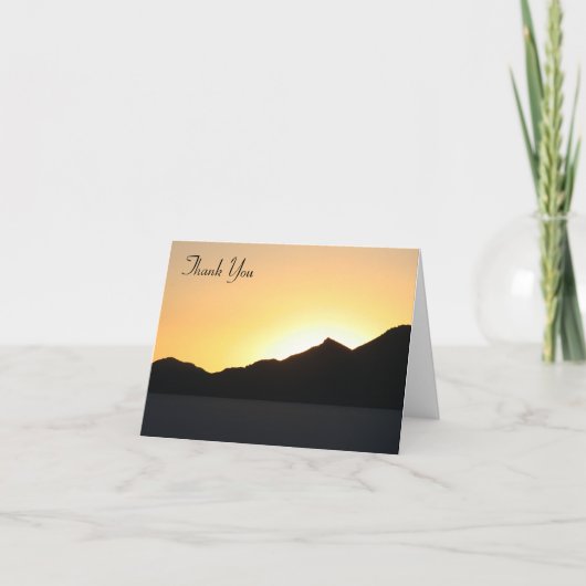 boliviaanse zonnebanken bedankkaart (Voorkant)