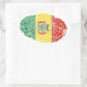 Boliviano/ Boliviana Ovale Sticker (Tas)