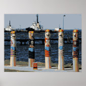 Bollards Geelong Oceanfront Poster (Voorkant)