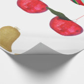 Bollen, appelen, blikvangpapier cadeaupapier (Hoek)