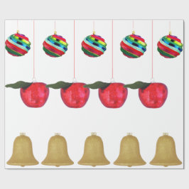 Bollen, appelen, blikvangpapier cadeaupapier
