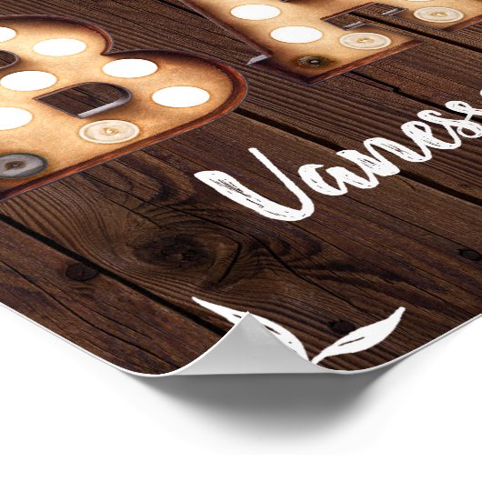 bollen barteken poster (Hoek)