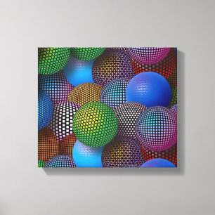 bollen canvas afdruk