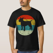 bollen doodsbang boston retro  silhouette 70 s t-shirt (Voorkant)