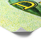 Bollen en zaadjes, rood en geel poster (Hoek)