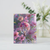 Bollen in bloemen, Postcrossing Briefkaart (Staand voorkant)