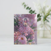 Bollen in bloemen, Postcrossing Briefkaart (Staand voorkant)