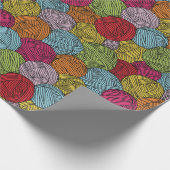 bollen van garen cadeaupapier (Hoek)