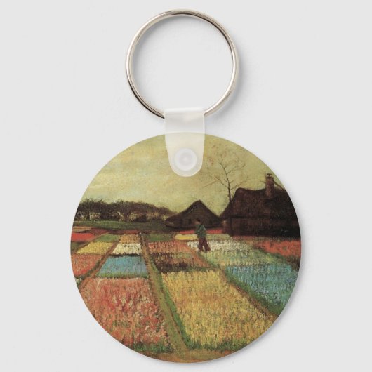 Bollenvelden door Vincent van Gogh Sleutelhanger (Voorkant)